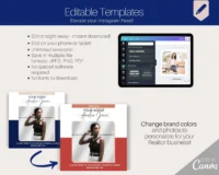 130 Real Estate Instagram Templates – Canva Post & Story Bundle for Realtors & Agents - Image 2