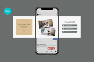 Elevate Your Instagram with the Feel the Yoga Canva Puzzle Template - Image 4