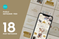 Yoga 18 templates Instagram pack