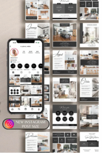 30 Architect Instagram Templates – Editable Canva Posts for Architecture Firms, Interior Designers & Creatives
