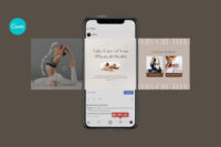 Balanced Branding for Yoga  exercise  coaches : Canva Instagram Template - Image 5