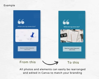 40+ Accountants / Accounting Instagram Canva Templates - Image 3