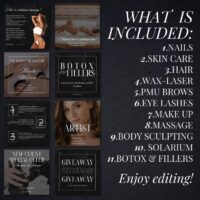 50+ Micropigmentation & PMU Instagram Templates – Editable Canva Bundle for Beauty Clinics & Artists - Image 13