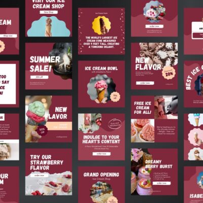 🍦“Don’t Just Post. Make Your Desserts Sell Themselves.” 50+ Sweet, Scroll-Stopping Canva Templates for Dessert Shops, Ice Cream Parlors & Treat Brands That Want to Sell Out — Daily. - Image 12