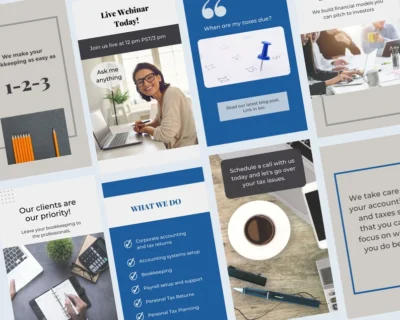 40+ Accountants / Accounting Instagram Canva Templates
