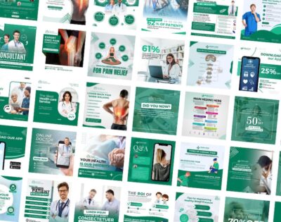 🏥 Clinic & Hospital Instagram Template Canva  Bundle (Healthcare & Pediatrics)