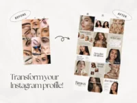 50+ Micropigmentation & PMU Instagram Templates – Editable Canva Bundle for Beauty Clinics & Artists - Image 18